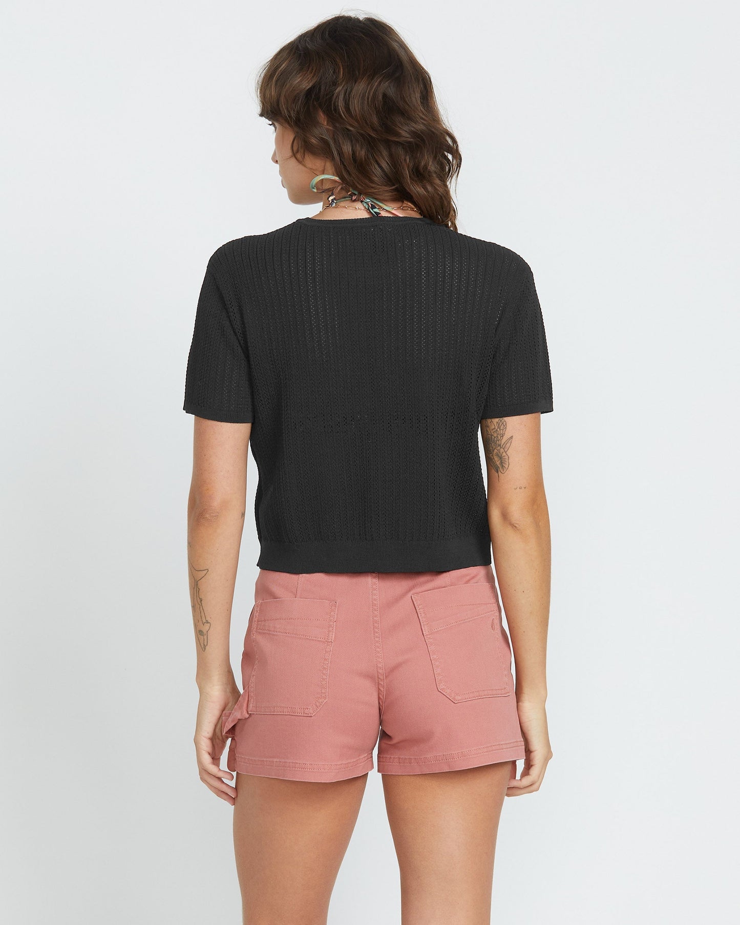 Meshy Beach T-Shirt - SCHWARZ