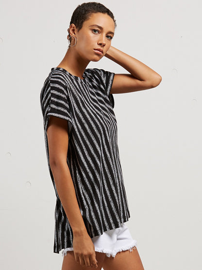 T-Shirt Manches Courtes Boraborado - Black White