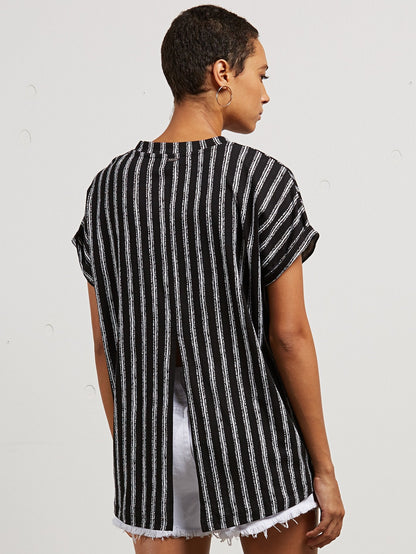 T-Shirt Manches Courtes Boraborado - Black White