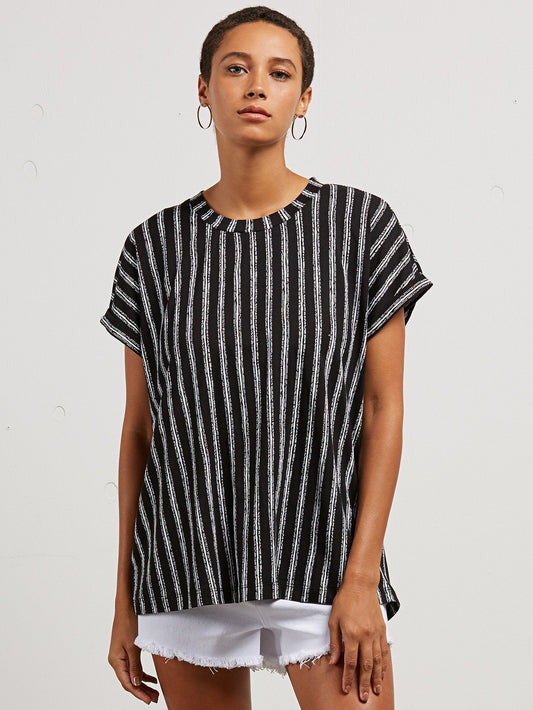 T-Shirt Manches Courtes Boraborado - Black White
