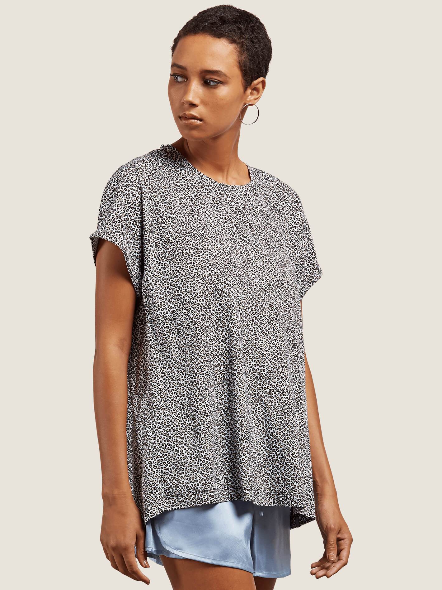 T-Shirt Manches Courtes Boraborado - Leopard