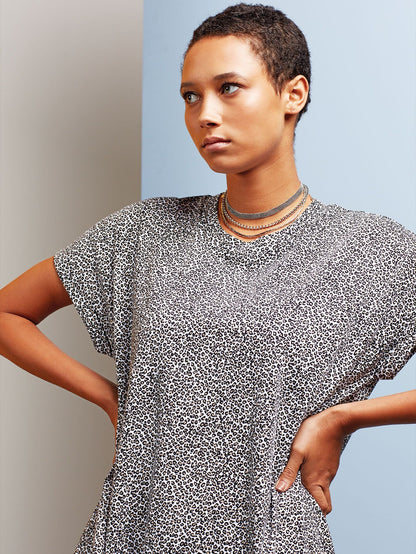 T-Shirt Manches Courtes Boraborado - Leopard