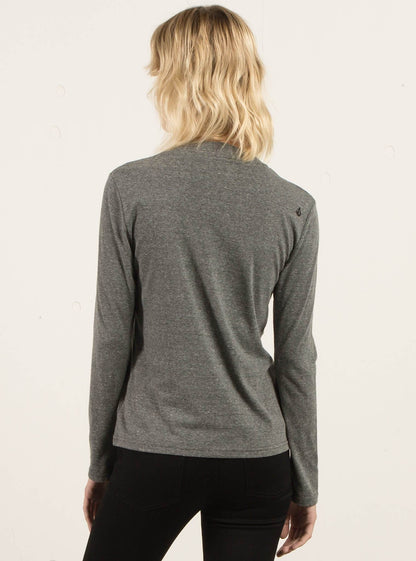 T-Shirt Manches Longues Stayin High - Charcoal