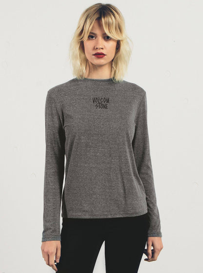 T-Shirt Manches Longues Stayin High - Charcoal