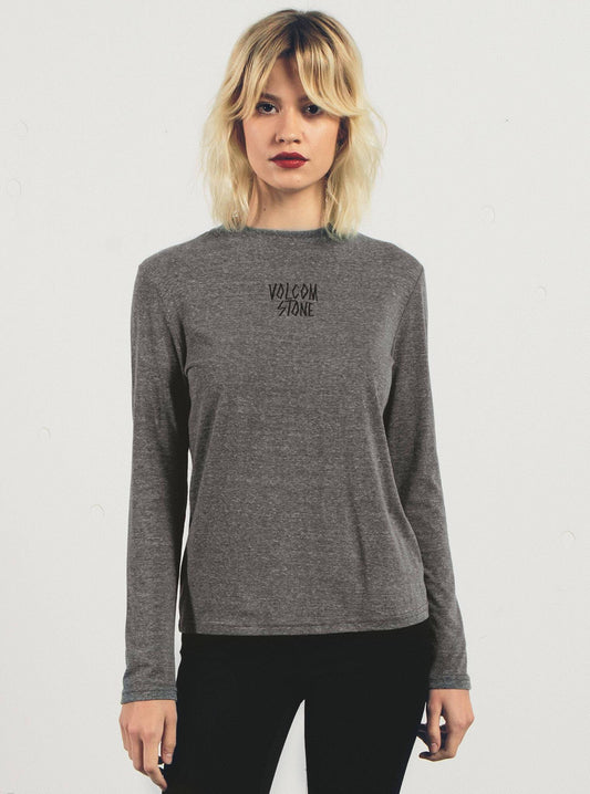 T-Shirt Manches Longues Stayin High - Charcoal
