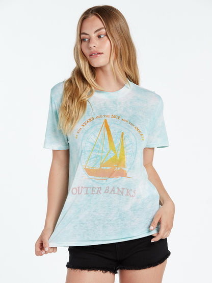 OBX Sail Bahamas Tee - Blue Fog