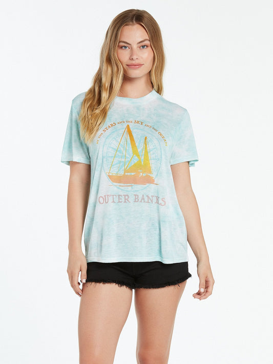 OBX Sail Bahamas Tee - Blue Fog