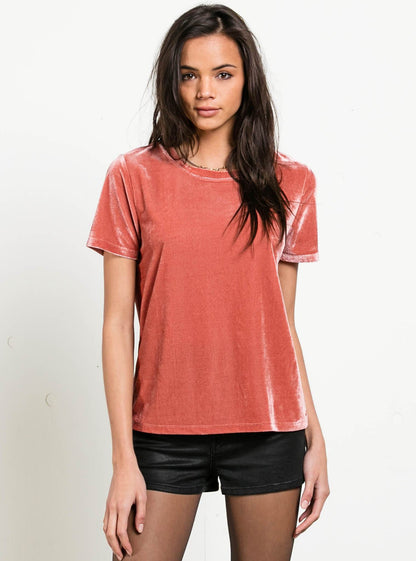 You In Velvet Top - Mauve