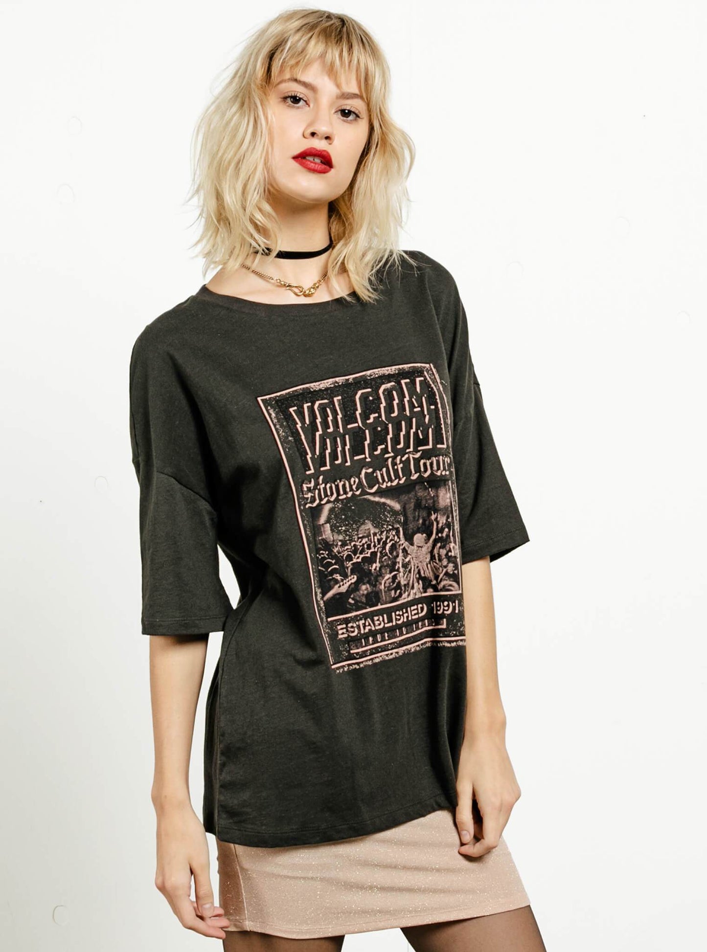 Boyfriend Me T-Shirt - Vintage Schwarz