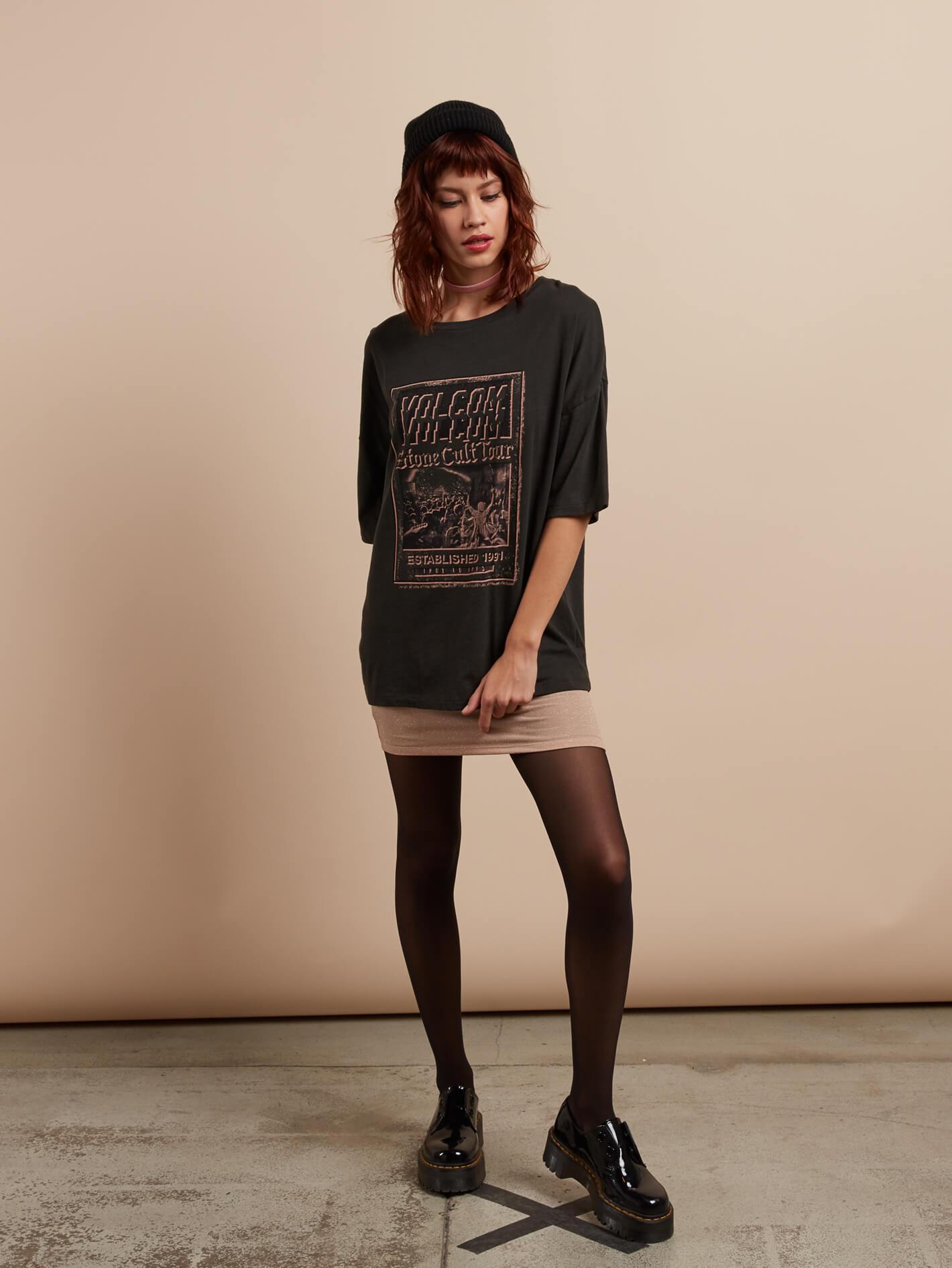 Boyfriend Me T-Shirt - Vintage Schwarz