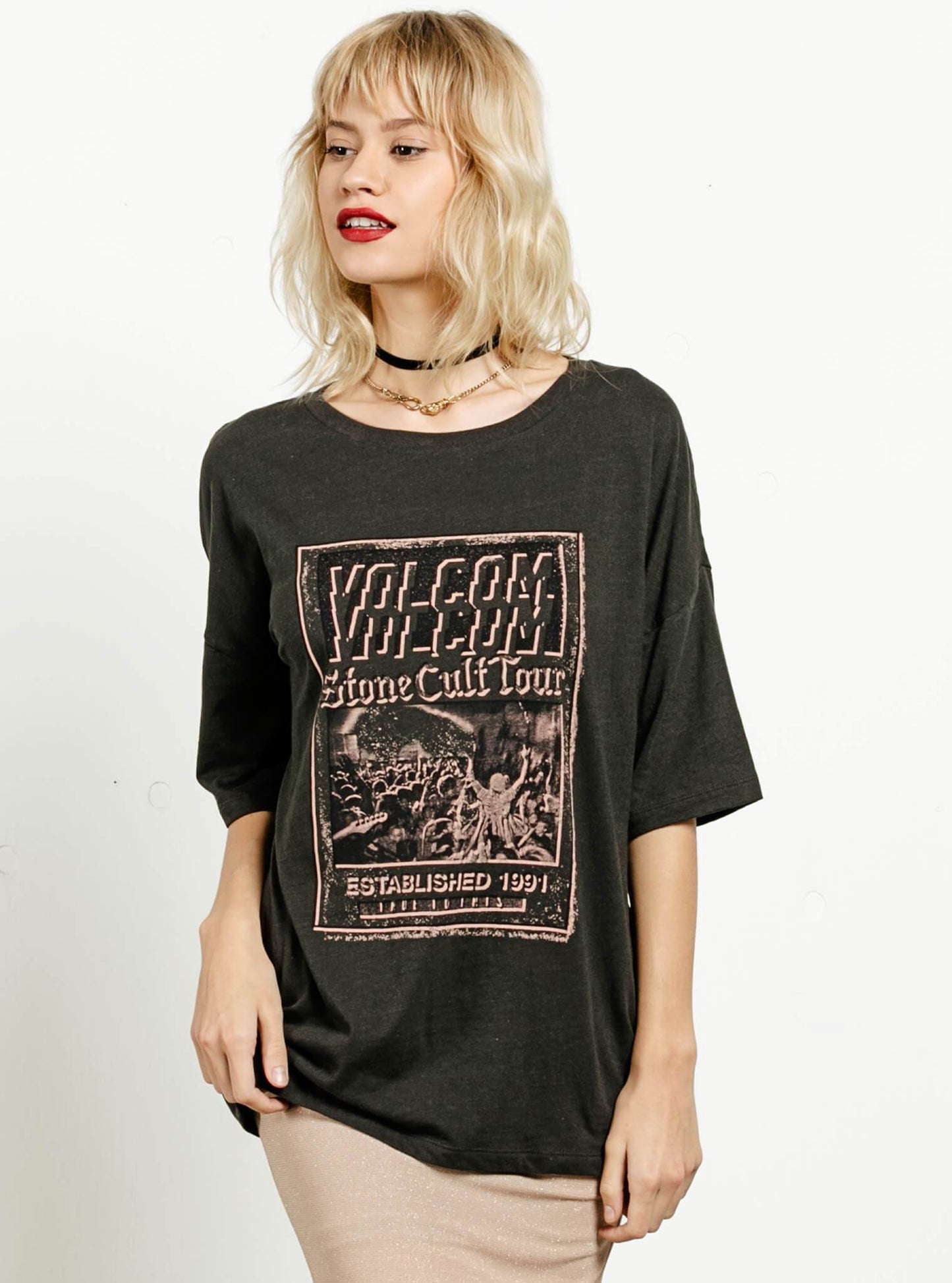 Boyfriend Me T-Shirt - Vintage Schwarz