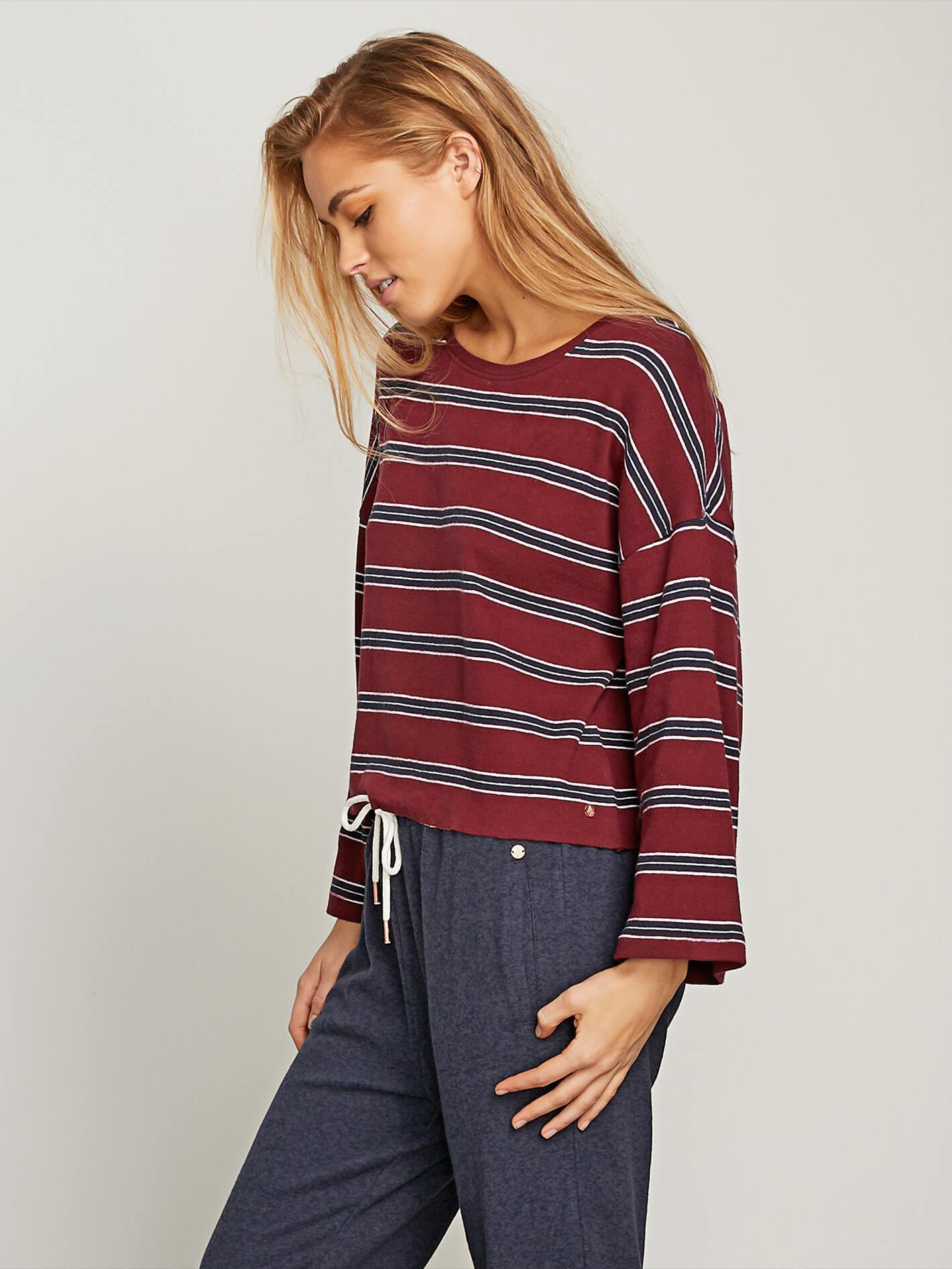 T-shirt Lil LS - Zinfandel