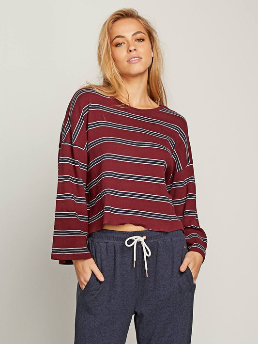T-shirt Lil LS - Zinfandel