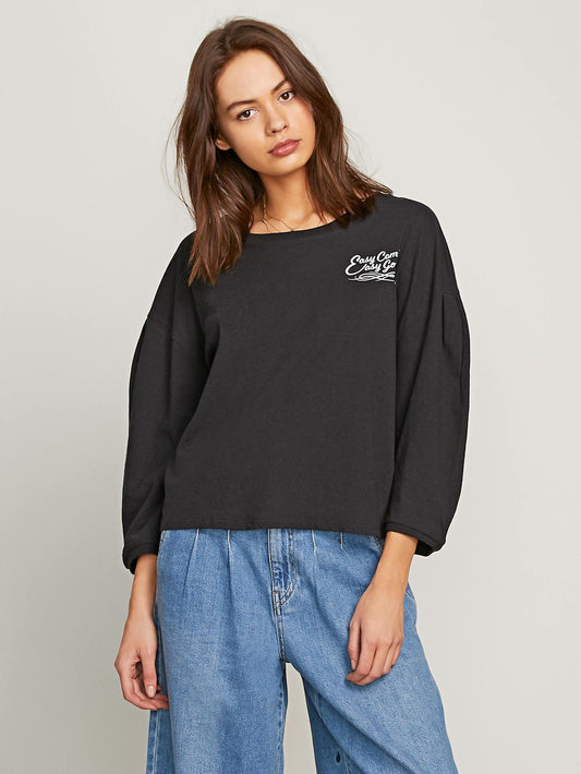 T-shirt Come Pleated - Black