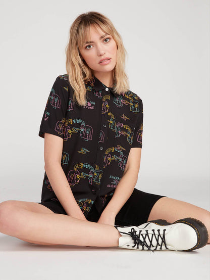 Ozzy Alien Shirt - BLACK