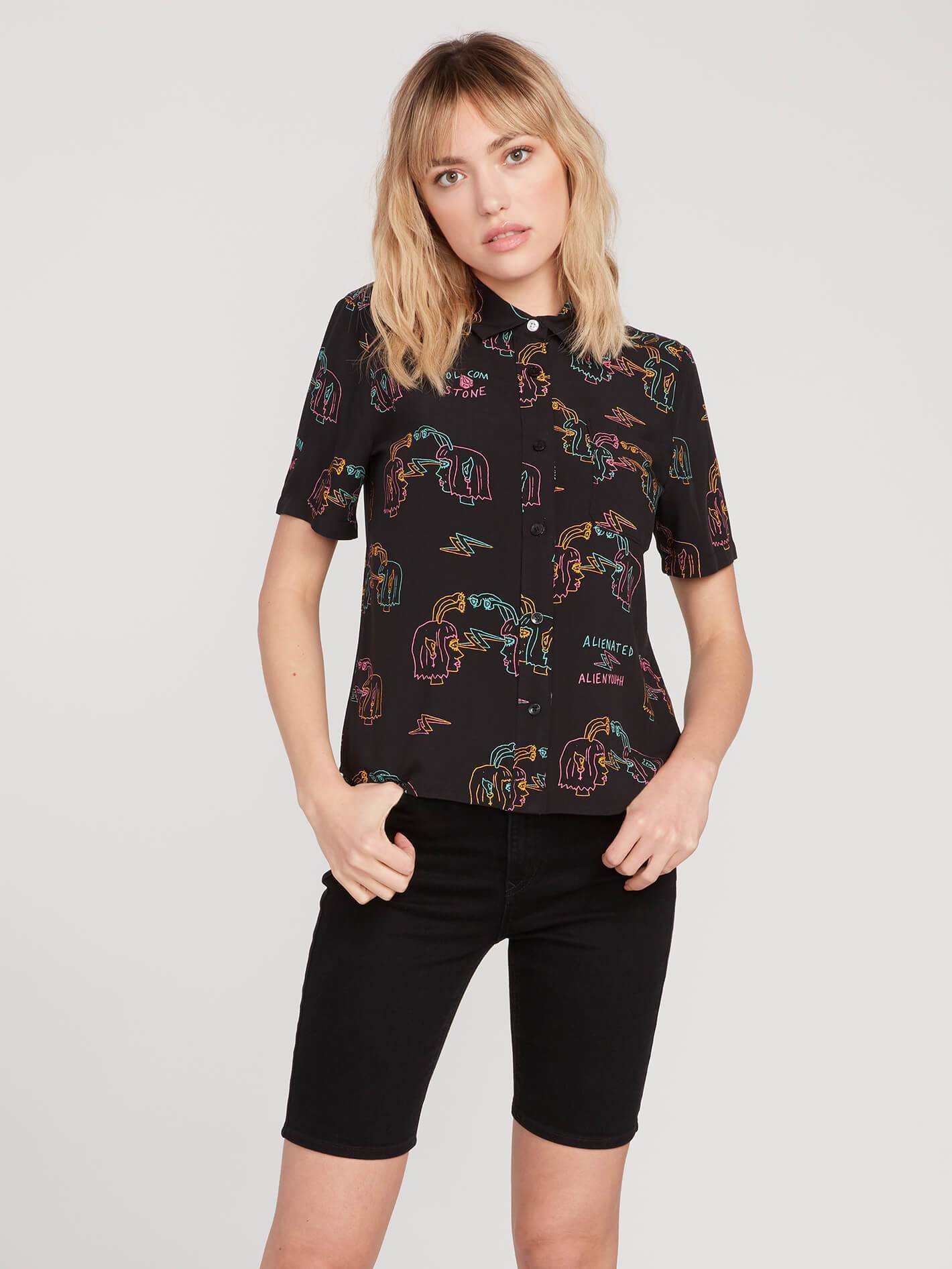 Ozzy Alien Shirt - BLACK
