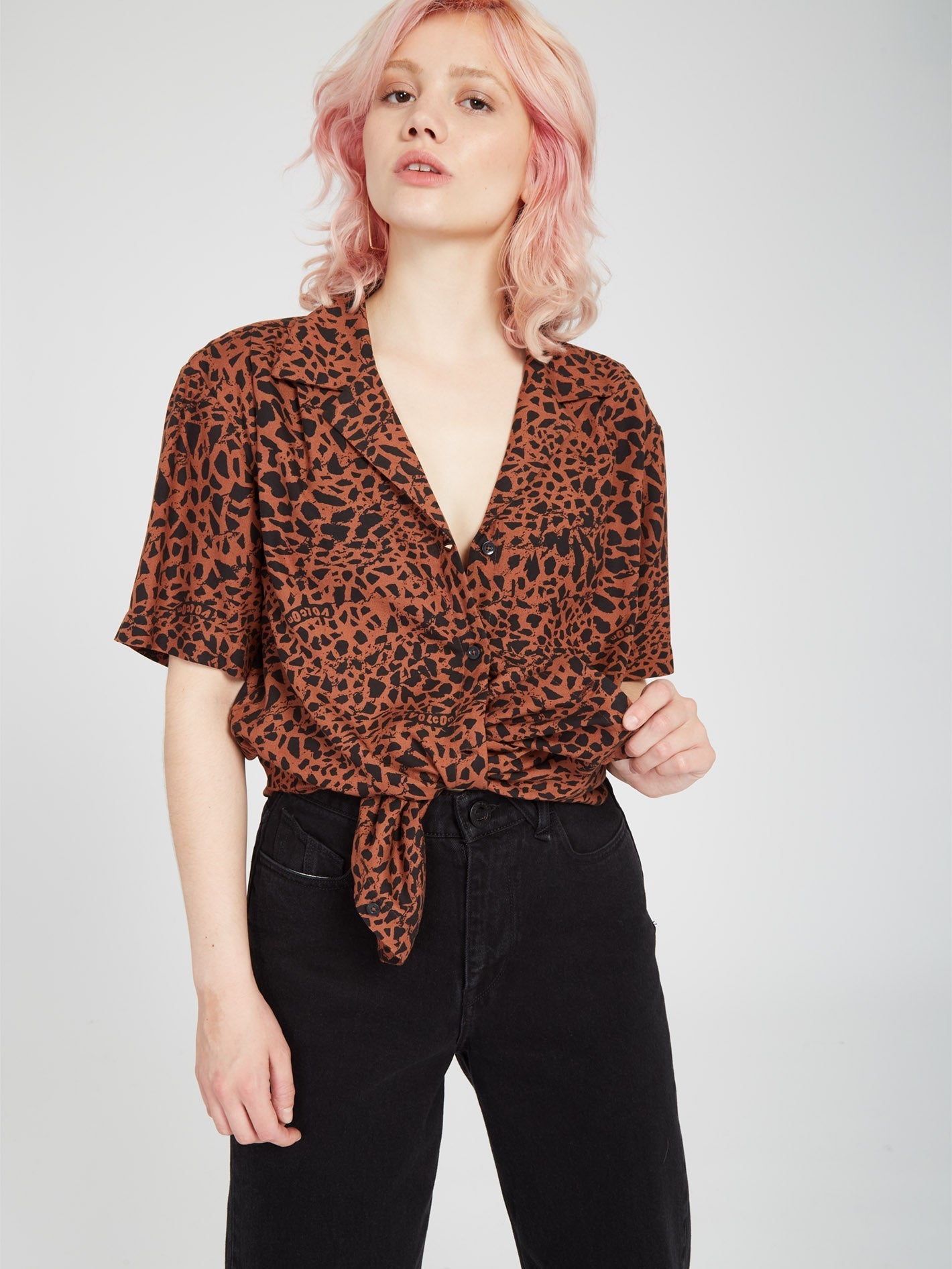 Dino Tea Tunic - DARK CLAY