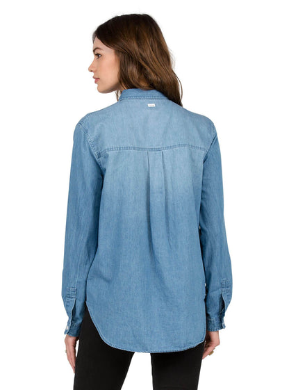 Chemise manches longues Cham Hey - Cloud Blue