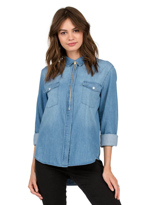 Chemise manches longues Cham Hey - Cloud Blue
