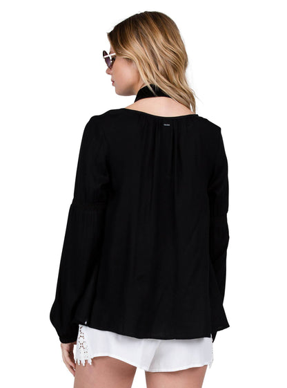 Ethos Long Sleeve Top - Black