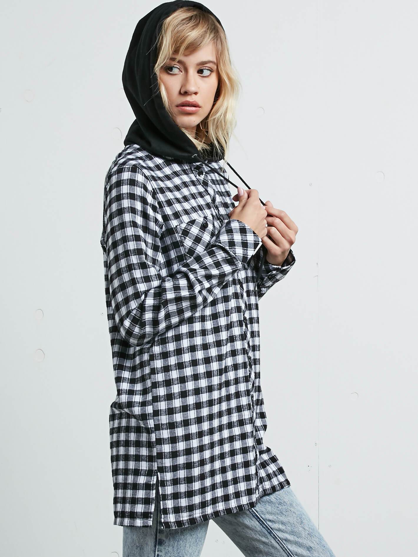 Ruffing It Tunic - Black