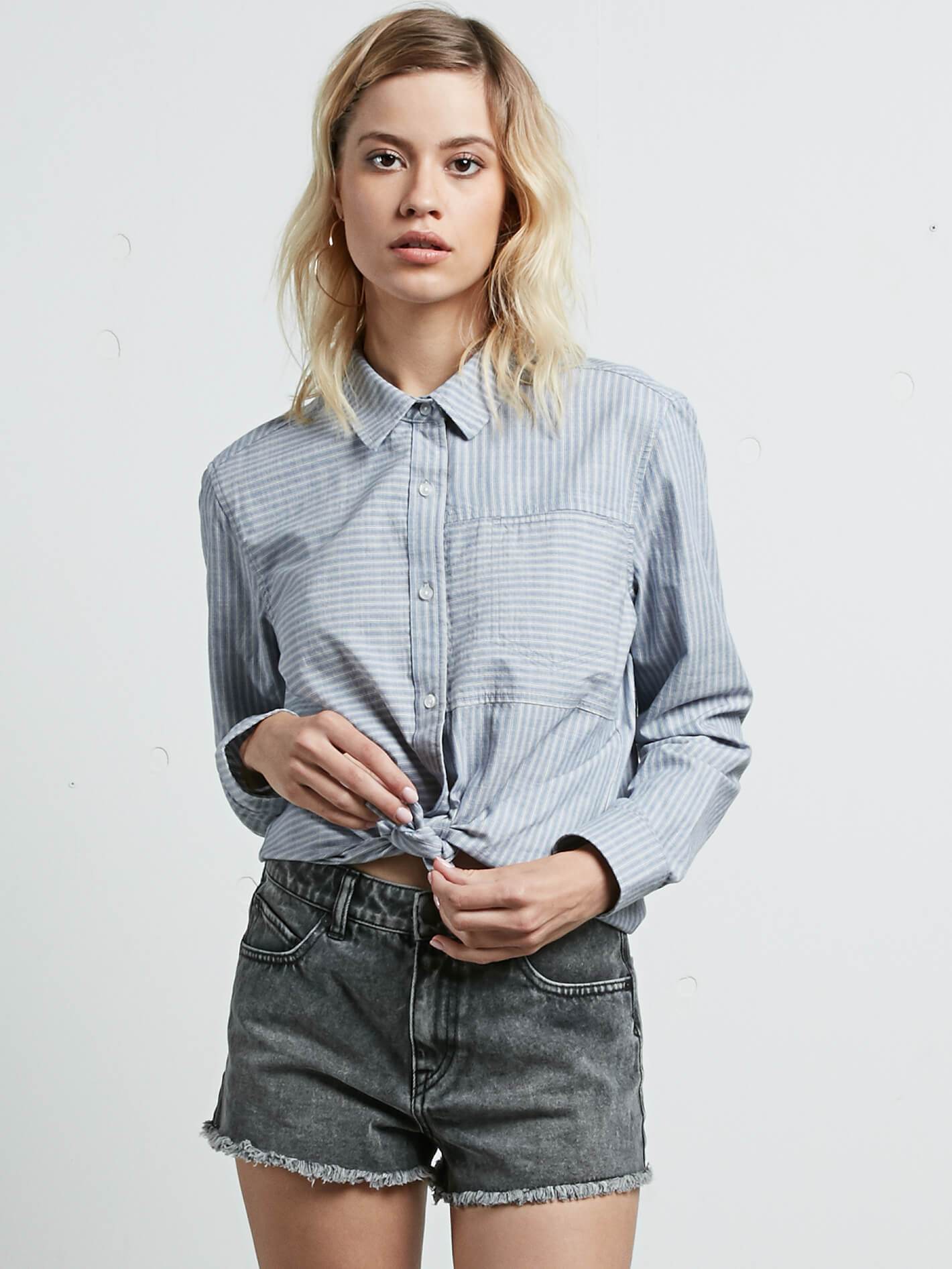 Cham Stripe Langarmhemd – Gestreift