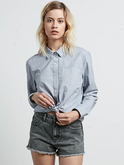 Cham Stripe Langarmhemd – Gestreift