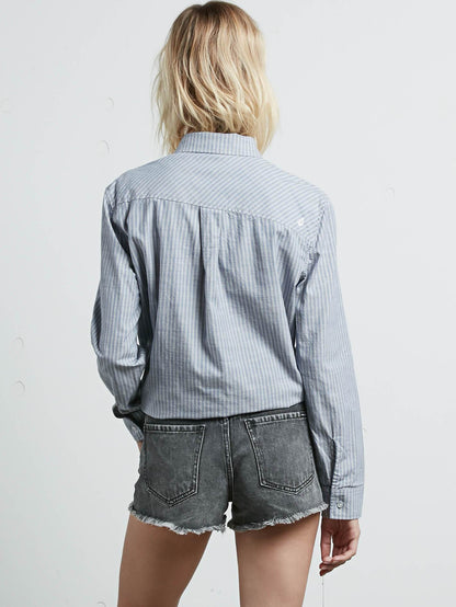 Cham Stripe Langarmhemd – Gestreift