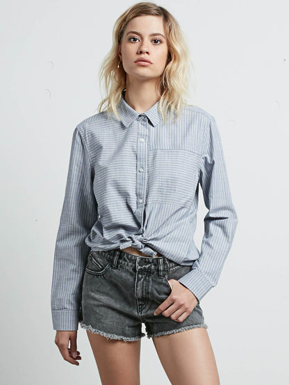 Cham Stripe Langarmhemd – Gestreift