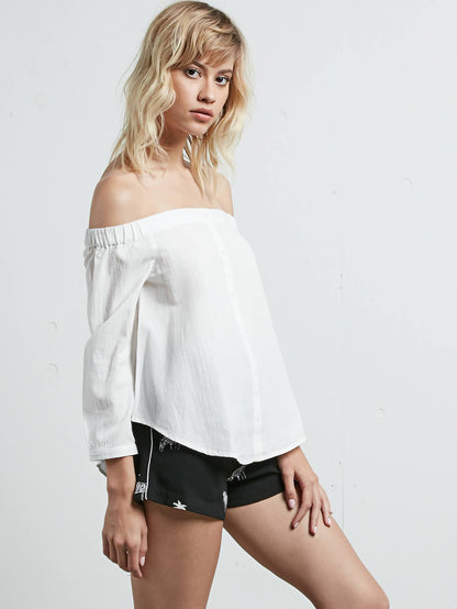 All Biz Langarmshirt - Weiß