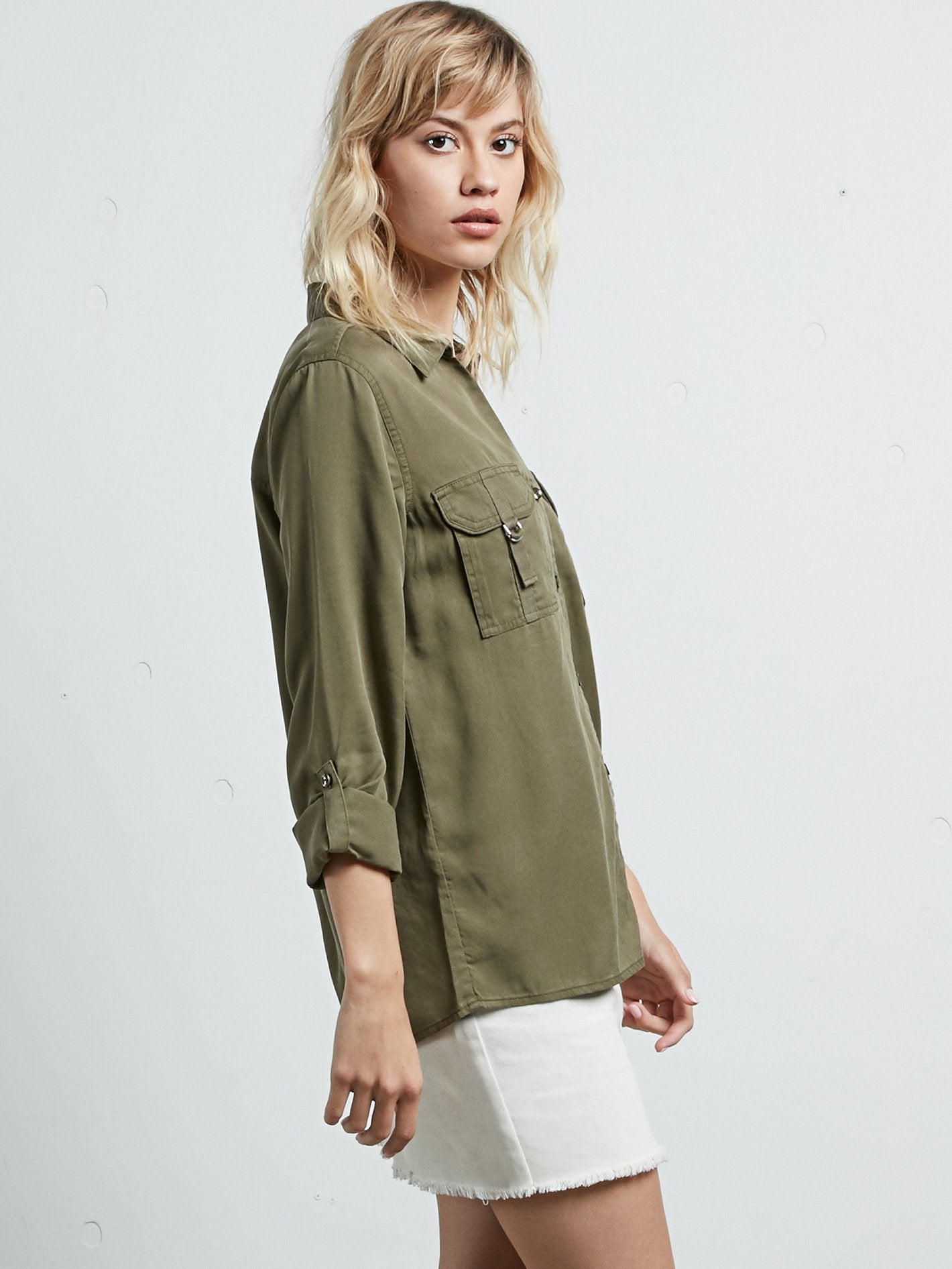 Volcom Plus Langarmhemd - Dark Camo