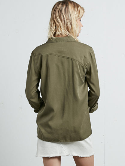 Volcom Plus Langarmhemd - Dark Camo