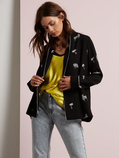 What You Need – Zweireihige Jacke – Schwarz