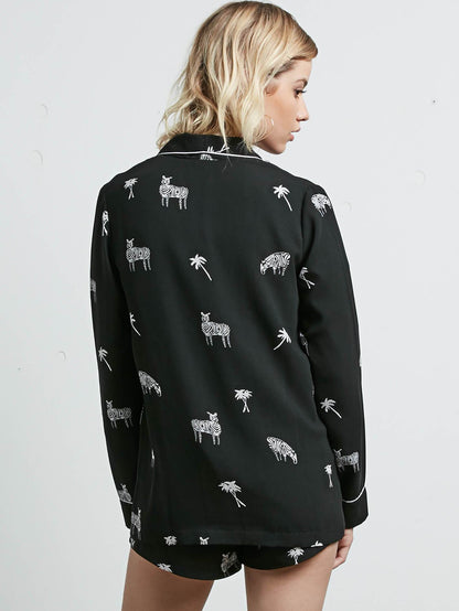 What You Need – Zweireihige Jacke – Schwarz