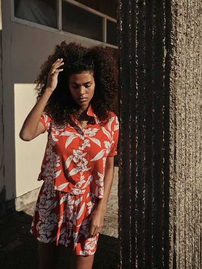 Chemise Aloha Ha - Red