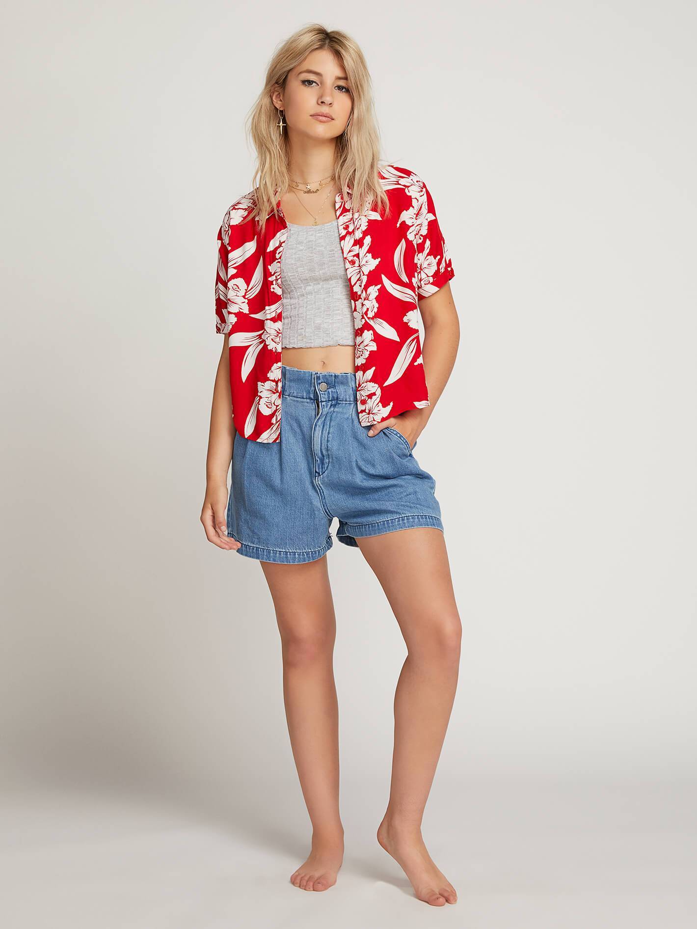 Chemise Aloha Ha - Red