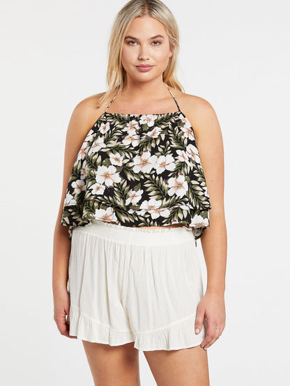 Débardeur Coco Halter - BLACK COMBO