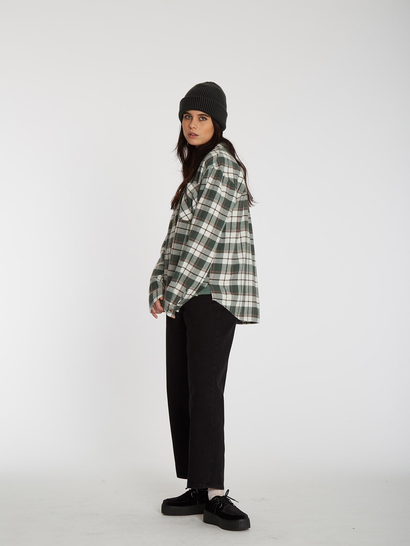 Plaid To Meet U Shirt - DARK PINE