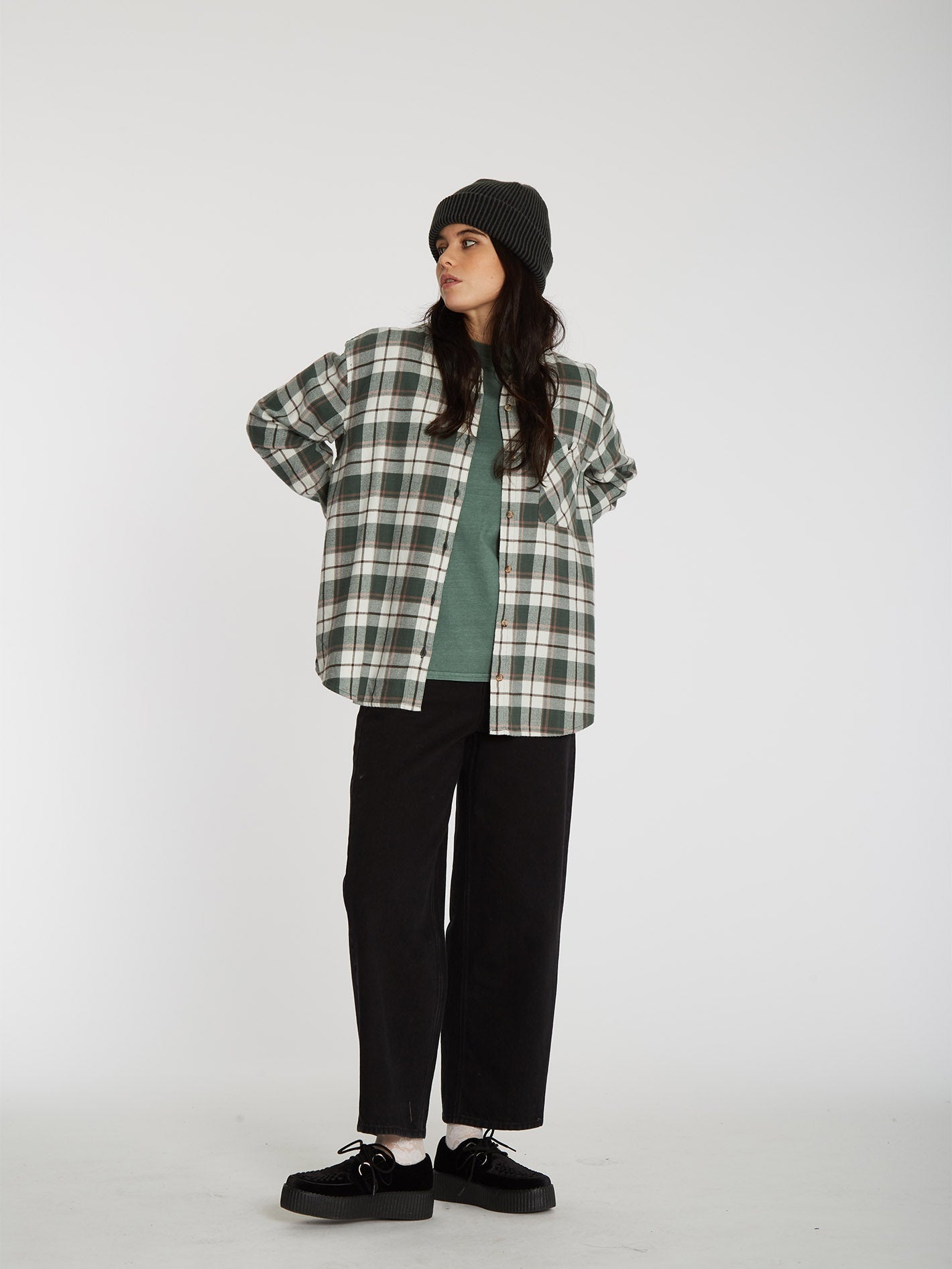 Plaid To Meet U Shirt - DARK PINE