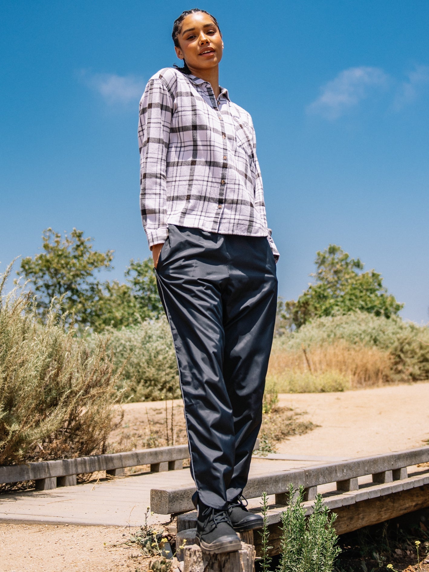 Chemise Plaid To Meet U - LAVENDER