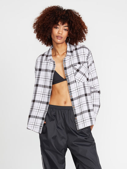 Chemise Plaid To Meet U - LAVENDER