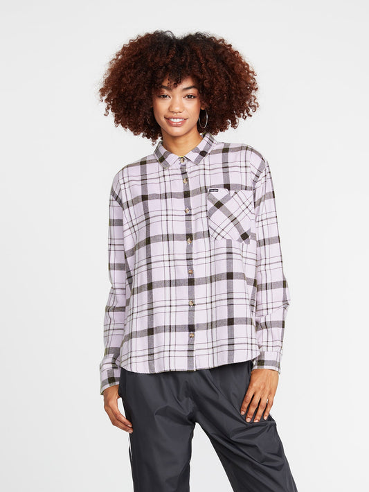 Chemise Plaid To Meet U - LAVENDER