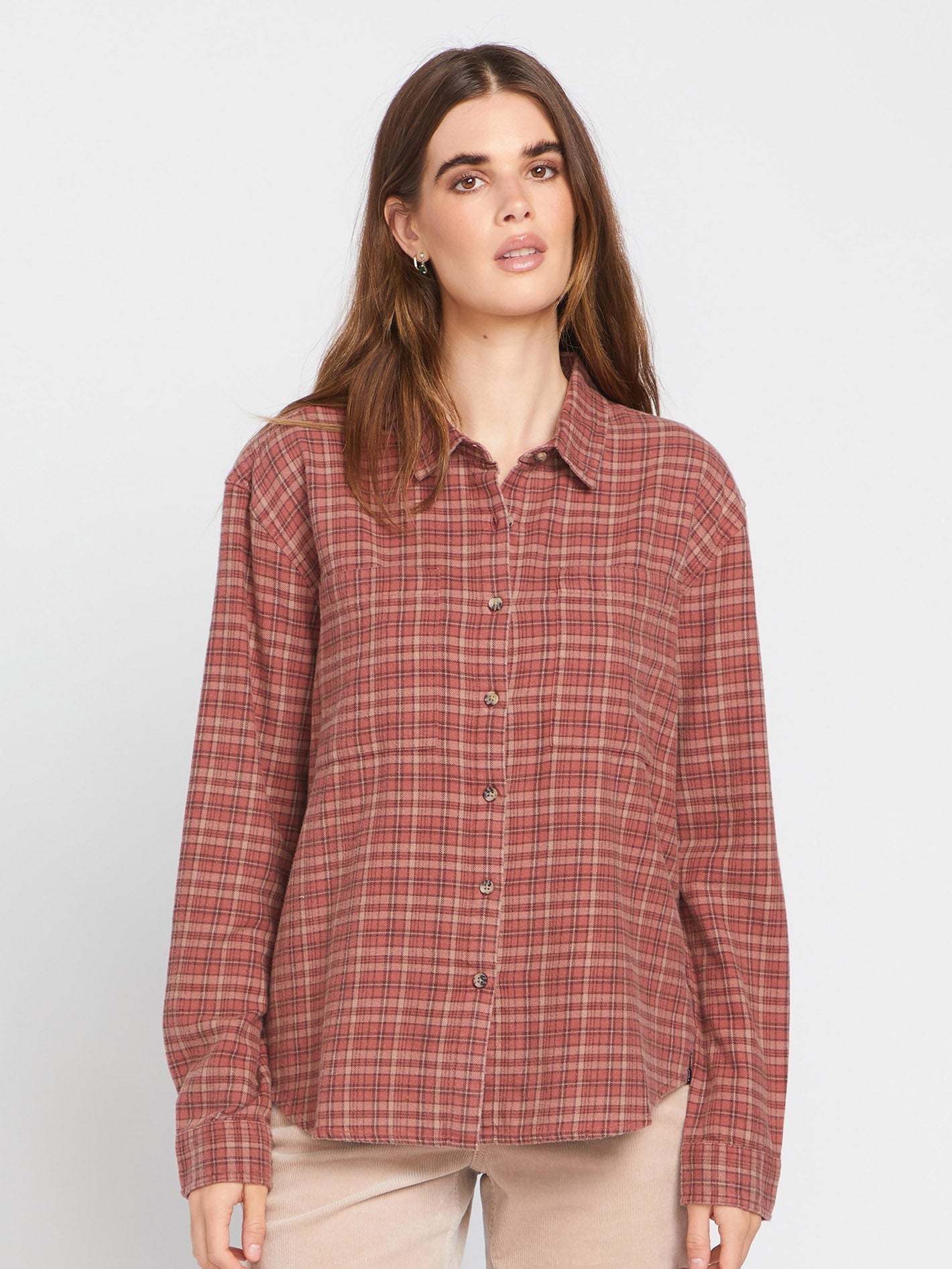 Chemise Plaid To Meet U - CHESTNUT BROWN
