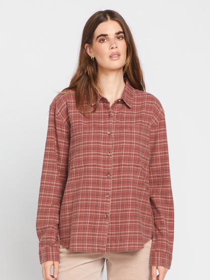 Chemise Plaid To Meet U - CHESTNUT BROWN