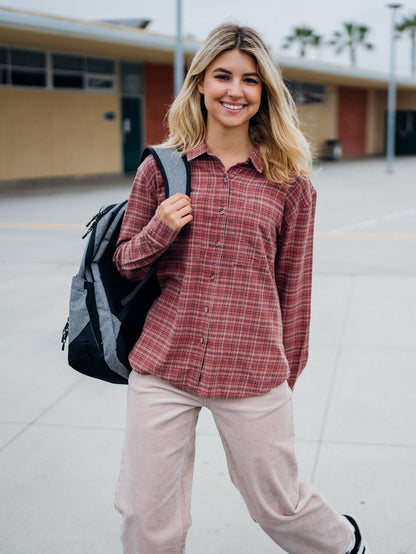 Chemise Plaid To Meet U - CHESTNUT BROWN