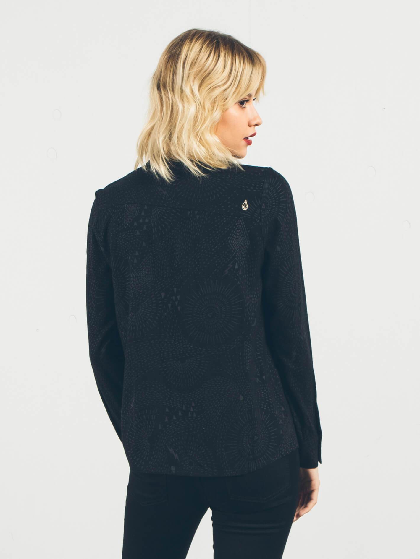 Space Trip Long Sleeve Shirt - Black