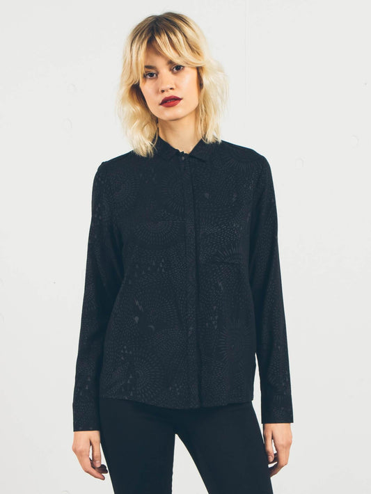 Chemise à manches longues Space Trip - Black