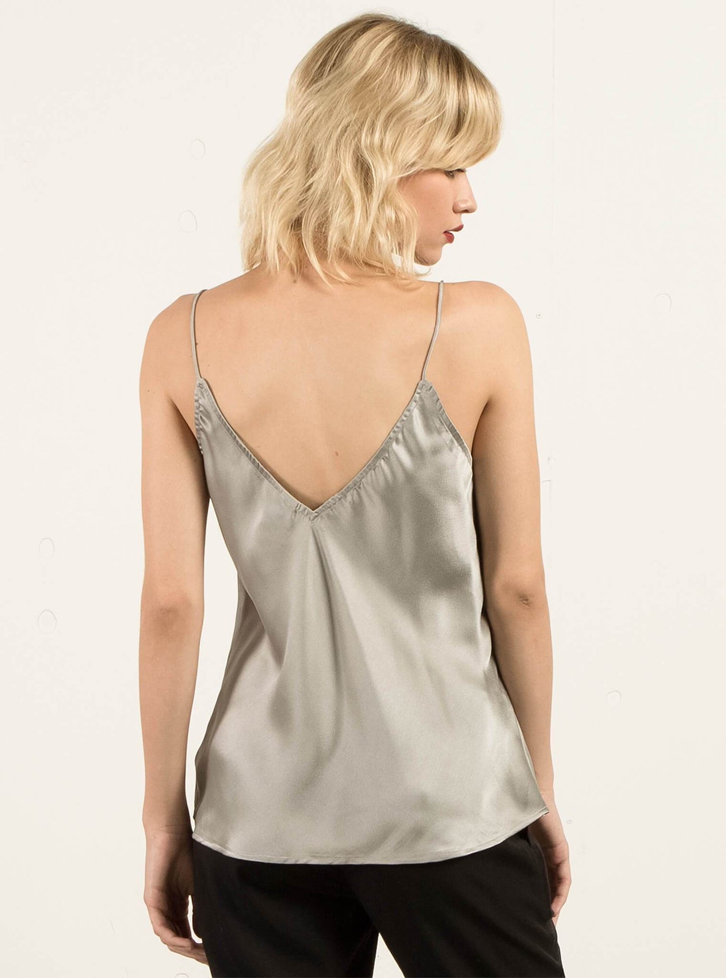 GMJ Tanktop - Metallic-Silber