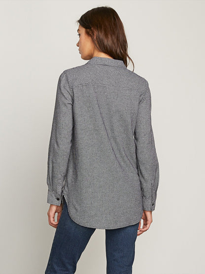 T-shirt Getting Rad Plaid LS - Black Combo