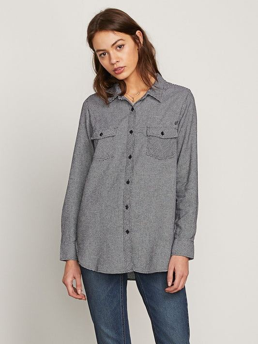 Getting Rad Plaid LS T-Shirt - Black Combo